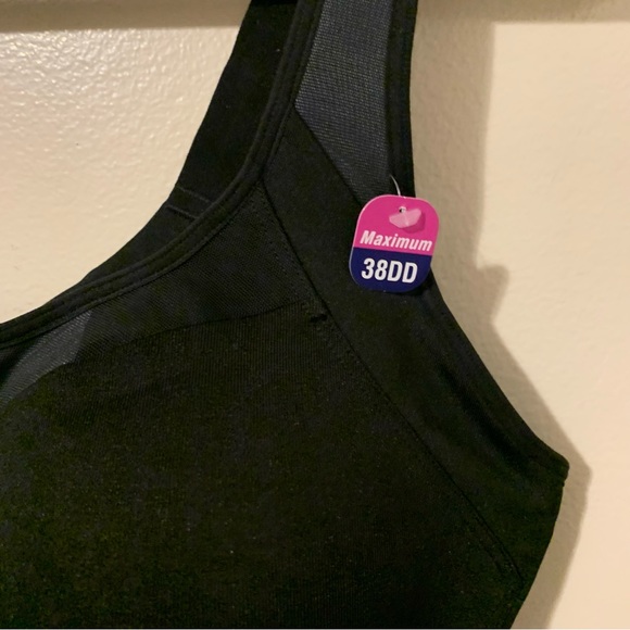 Champion Women’s Black Motion Control Underwire Sports Bra Long Line 38DD XL - Picture 11 of 11